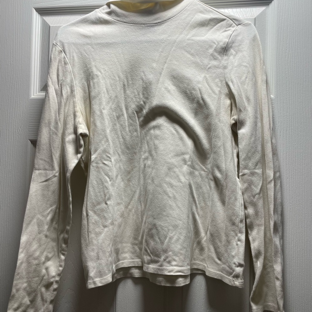Eddie Bauer White Long Sleeve Tee Shirt